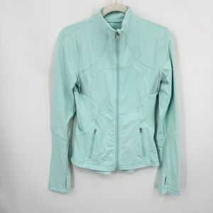 Lululemon forme Jacket in Aquamarine, made from Luon fabric sz 6